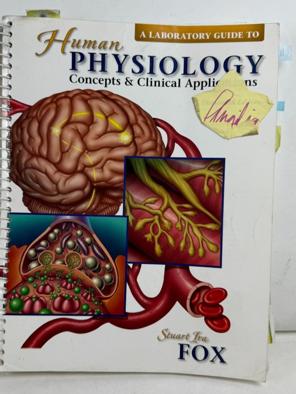 Human Physiology Lab Guide Stuart Fox Spiral Bound McGraw Hill Tabs 0073250635